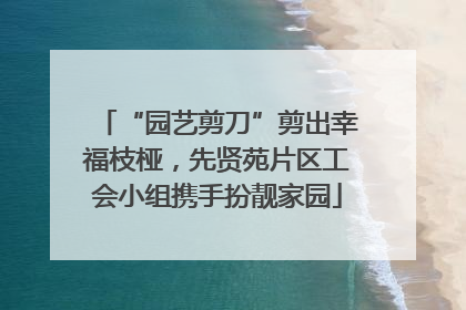 “园艺剪刀”剪出幸福枝桠，先贤苑片区工会小组携手扮靓家园