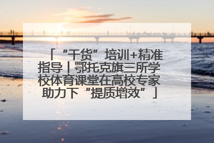 “干货”培训+精准指导丨鄂托克旗三所学校体育课堂在高校专家助力下“提质增效”