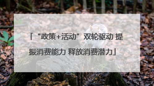 “政策+活动”双轮驱动 提振消费能力 释放消费潜力