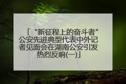 “新征程上的奋斗者”公安先进典型代表中外记者见面会在湖南公安引发热烈反响(一)