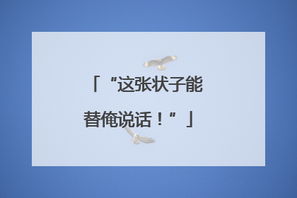 “这张状子能替俺说话！”