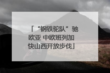 “钢铁驼队”驰欧亚 中欧班列加快山西开放步伐