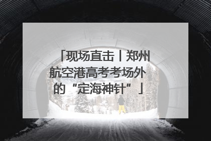 现场直击丨郑州航空港高考考场外的“定海神针”