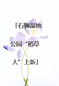 石狮湿地公园“稻草人”上新