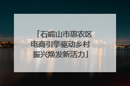 石嘴山市惠农区电商引擎驱动乡村振兴焕发新活力