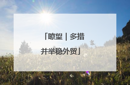 瞭望｜多措并举稳外贸