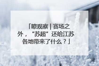 瞭观察 | 赛场之外，“苏超”还给江苏各地带来了什么？