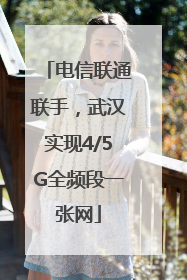 电信联通联手，武汉实现4/5G全频段一张网