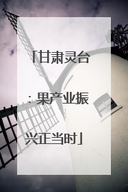 甘肃灵台：果产业振兴正当时