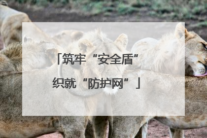 筑牢“安全盾” 织就“防护网”