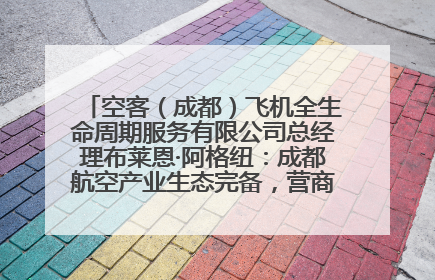 空客（成都）飞机全生命周期服务有限公司总经理布莱恩·阿格纽：成都航空产业生态完备，营商环境优势显著