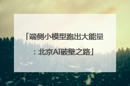 端侧小模型跑出大能量：北京AI破壁之路