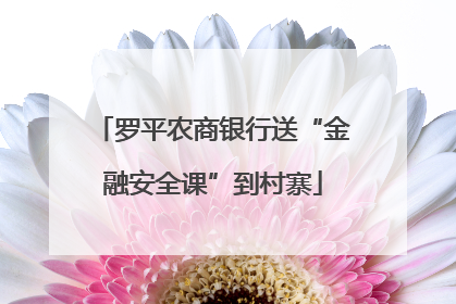 罗平农商银行送“金融安全课”到村寨