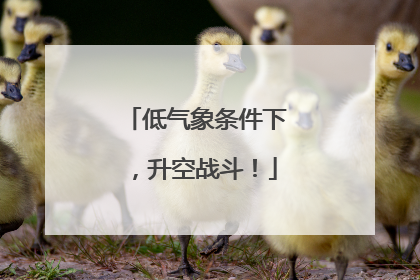 低气象条件下，升空战斗！