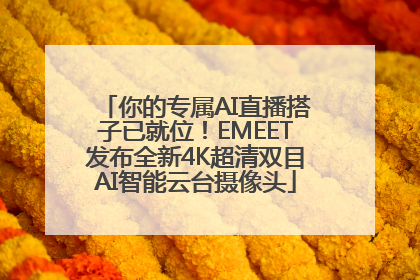 你的专属AI直播搭子已就位！EMEET发布全新4K超清双目AI智能云台摄像头