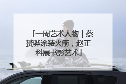 一周艺术人物｜蔡赟骅涂装火箭，赵正科展书影艺术
