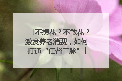 不想花？不敢花？激发养老消费，如何打通“任督二脉”