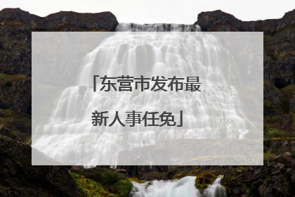 东营市发布最新人事任免