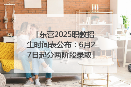 东营2025职教招生时间表公布：6月27日起分两阶段录取