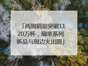 两周销量突破1120万杯，瑞幸系列新品与周边火出圈