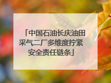 中国石油长庆油田采气二厂多维度拧紧安全责任链条