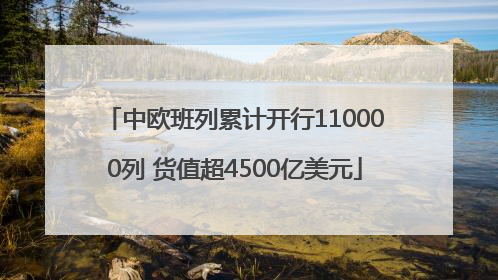 中欧班列累计开行110000列 货值超4500亿美元