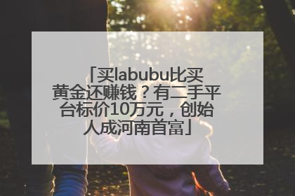 买labubu比买黄金还赚钱？有二手平台标价10万元，创始人成河南首富