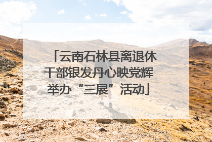 云南石林县离退休干部银发丹心映党辉举办“三展”活动