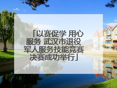 以赛促学 用心服务 武汉市退役军人服务技能竞赛决赛成功举行