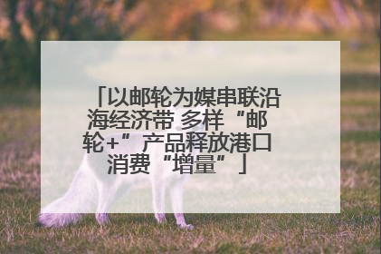 以邮轮为媒串联沿海经济带 多样“邮轮+”产品释放港口消费“增量”