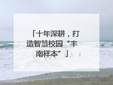 十年深耕，打造智慧校园“丰南样本”