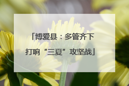 博爱县：多管齐下 打响“三夏”攻坚战