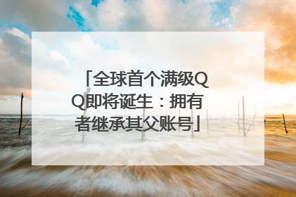 全球首个满级QQ即将诞生：拥有者继承其父账号