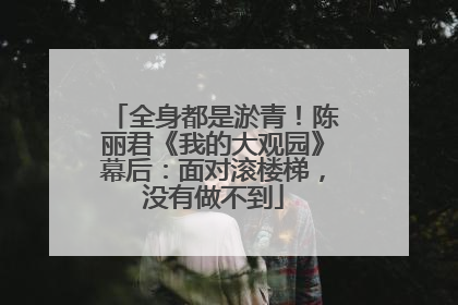 全身都是淤青！陈丽君《我的大观园》幕后：面对滚楼梯，没有做不到