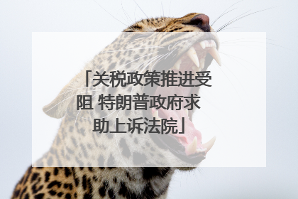 关税政策推进受阻 特朗普政府求助上诉法院