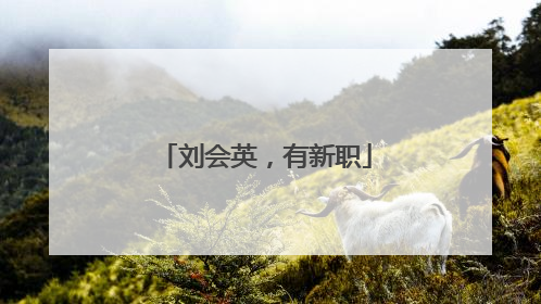 刘会英，有新职