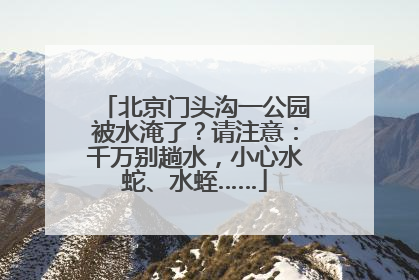 北京门头沟一公园被水淹了？请注意：千万别趟水，小心水蛇、水蛭……