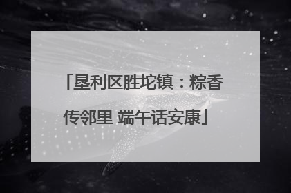 垦利区胜坨镇：粽香传邻里 端午话安康