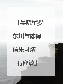吴晓军罗东川与陈得信朱可炳一行座谈