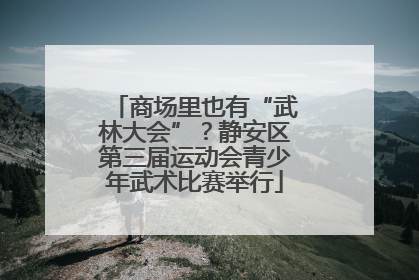 商场里也有“武林大会”？静安区第三届运动会青少年武术比赛举行