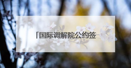 国际调解院公约签署仪式在香港举行