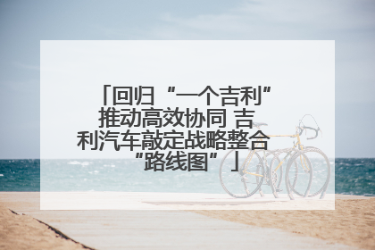 回归“一个吉利” 推动高效协同 吉利汽车敲定战略整合“路线图”