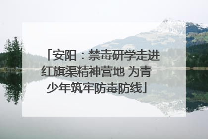 安阳：禁毒研学走进红旗渠精神营地 为青少年筑牢防毒防线