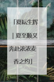 夏耘生辉｜夏至顺义奔赴浓浓麦香之约