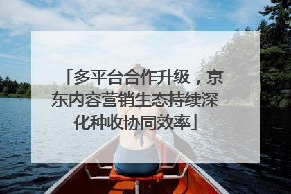 多平台合作升级，京东内容营销生态持续深化种收协同效率