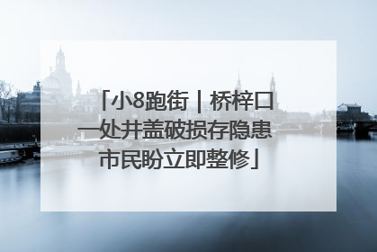小8跑街｜桥梓口一处井盖破损存隐患 市民盼立即整修