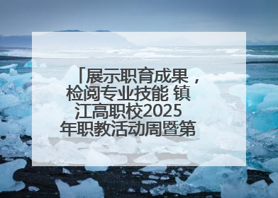 展示职育成果，检阅专业技能 镇江高职校2025年职教活动周暨第八届技能节开幕
