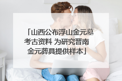 山西公布浮山金元墓考古资料 为研究晋南金元葬具提供样本