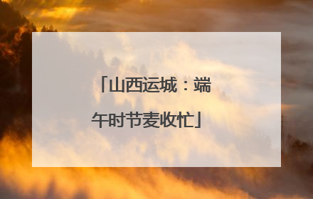 山西运城：端午时节麦收忙