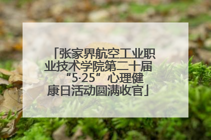 张家界航空工业职业技术学院第二十届“5·25”心理健康日活动圆满收官